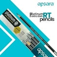 Apsara Platinum Pencils Rubber Tip, Hexagonal Body for Strong Grip