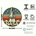 thumbnail image 3 of [2D Flat] Vintage NASA Space Shuttle 7.8" Round Aluminum Sign - Retro Space-Themed Decor for Home, Office, or Man Cave, Indoor/Outdoor Use, Office Decoration | Retro Space Design | Durable Metal Sign,, 3 of 7