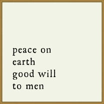Amanti Art Peace On Earth Framed Canvas Wall Art Print