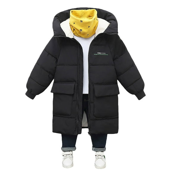 YunPes Girls Winter Coats Heavyweight Insulated Quilted Thicken Long Puffer Jacket with Hood Teen Kids Outdoor Parka Coat