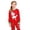 1-142Red413, variant on MEZZALL Dinosaur Print Pajamas Sets For Kids Festive Holiday Family Matching Sleepwear Cozy Soft Flannel Two Piece Night Crew Neck Long Sleeve Tops And Pants Relaxed Fit Nightwear