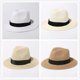 thumbnail image 1 of Sombrero de paja de ala grande, sombrero de playa, parasol, sombrero protector solar, sombrero de paja de jazz para mujer, sombrero de paja panamá, 1 of 5