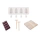 thumbnail image 4 of Moldes de silicona para gomitas, moldes para fondant y chocolate, bandeja para cubitos de , molde para hornear, decoración de pasteles para niños Estilo 01 Macarena Moldes para tartas de silicona con forma de corazón, 4 of 8