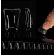 thumbnail image 1 of 552 piezas de uñas de almendra de cápsula americana, 12 tamaños de puntas de uñas cortas mate transparentes Xs Kit de uñas postizas transparentes, juego de uñas americanas Uñas a presión para extensio, 1 of 5