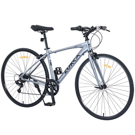 Hybrid Shimano 7-Speed Aluminum Alloy Frame City Bicycle - Perfect for Men and Women Efficient C-Brake System Smooth 700C Road Bike Experience