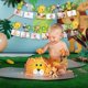 thumbnail image 2 of Cartoon Animal Pull Flag For Kids Baby Shower Birthday Party Decoration, 2 of 5