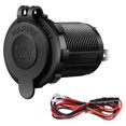 thumbnail image 1 of Car-Cigarette Lighter Socket, 12V Waterproof Lighter Socket Power Outlet Socket for Boat Motorcycle Truck Golf ATV RV, 1 of 7
