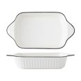 thumbnail image 1 of Scandinavian Creative Baking Plate Household Ceramic Rectangular Plate Salad Bowl Kitchen Tableware, 1 of 6