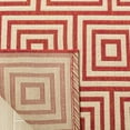thumbnail image 4 of SAFAVIEH Linden Alvena Geometric Area Rug, Red/Cream, 4' x 6', 4 of 7
