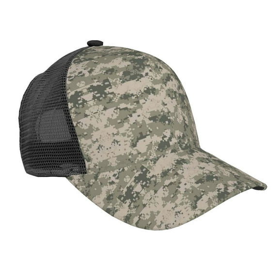 Army Digital Camouflage Snapback Trucker Hats Baseball Caps Adjustable Mesh Back Ball Caps For Men Women