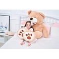 thumbnail image 3 of Peluche gigante IKASA con forma de oso de peluche, 160 cm, color marrón, 3 of 9