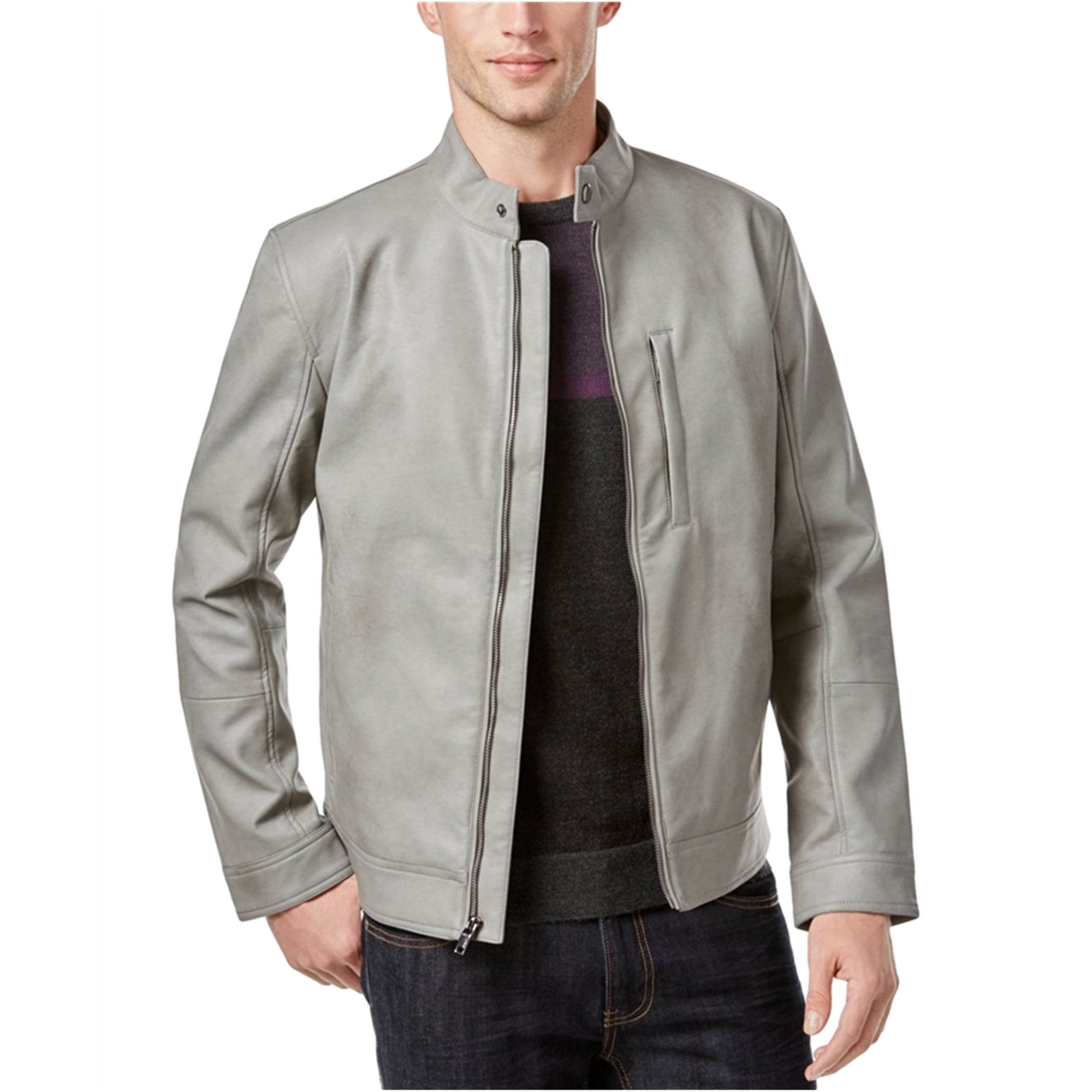 alfani faux leather jacket