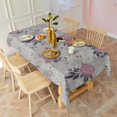 thumbnail image 3 of Pioneer Flower Floral Print Pattern Rectangle Tablecloth 60"x120",Waterproof Polyester Rectangle Table Cloth, Wipeable Spillproof Polyester Tablecloth for Dining, Camping, Indoor and Outdoor, 3 of 6