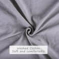 thumbnail image 5 of PiccoCasa 2Pcs Duvet Quilt Cover Set with Pompoms for Twin Bed, Gray, 5 of 6