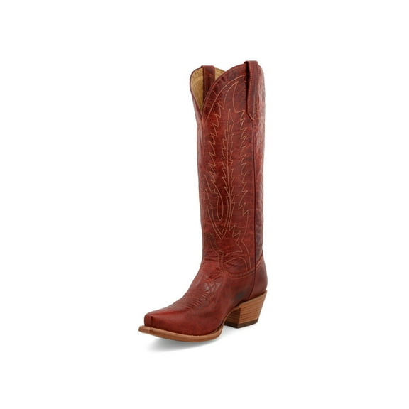 Black Star Western Boots Womens Victoria Leather 8 B Cranberry WBSN016