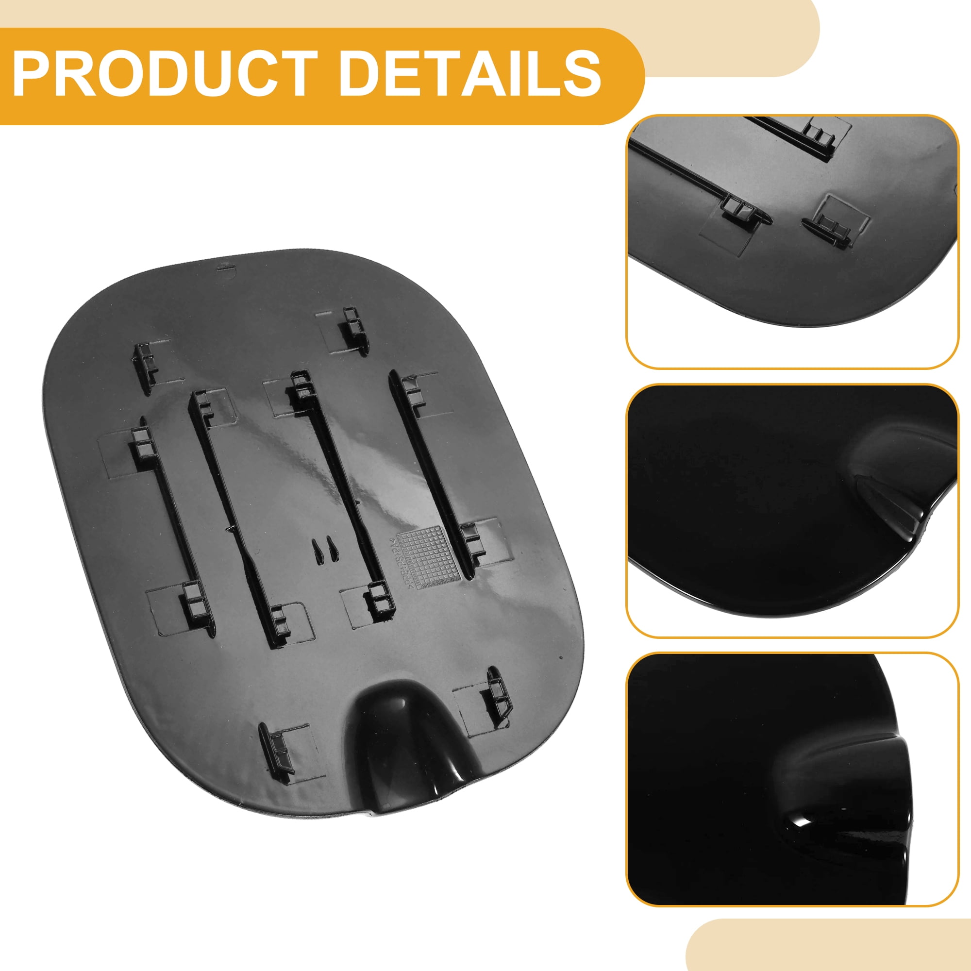 Unique Bargains Fuel Tank Door Cap for Chevrolet Silverado 2019-2025 Filler Cover Black
