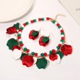 thumbnail image 3 of Set de Joyería FAERLIIRY Navidad Collar y Aretes en Rojo, Verde y Blanco, 3 of 5