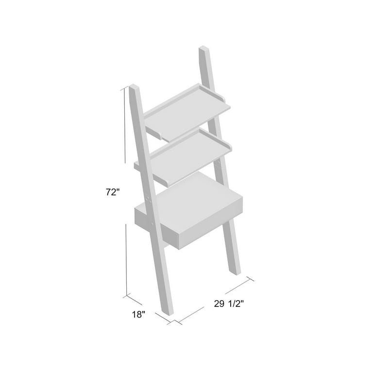 Bowersville Ladder Desk 72 H x 29.5 W x 18 D 29.5 H x 27 W x 17.5 D