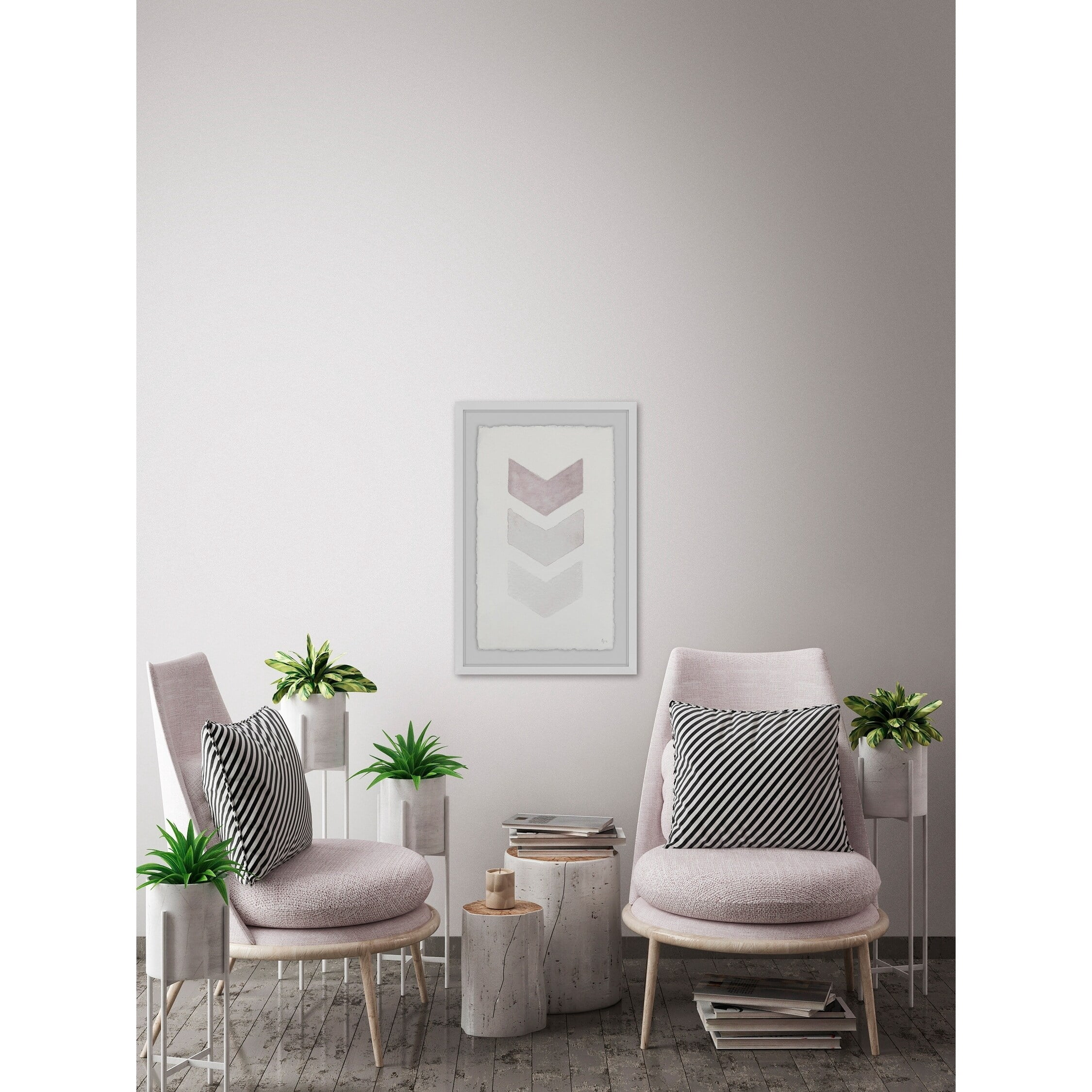 Bords Gris Framed Painting Print