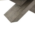 thumbnail image 4 of Inn 54 Inch Coffee Table, Crossed Legs, Wood Grain Details, Brown, White, 4 of 5