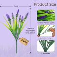 thumbnail image 2 of Flores artificiales para exteriores Rowfad Lavender, 22 unidades, color morado, 2 of 7