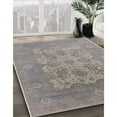 thumbnail image 3 of Ahgly Company Machine Washable Indoor Round Industrial Modern Rosy Brown Pink Area Rugs, 4' Round, 3 of 7