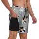 thumbnail image 2 of Fotbe Funny Beagle Active Dog Traje de Baño para Hombre – Shorts de Natación de Secado Rápido con Forro y Bolsillos-Small, 2 of 6