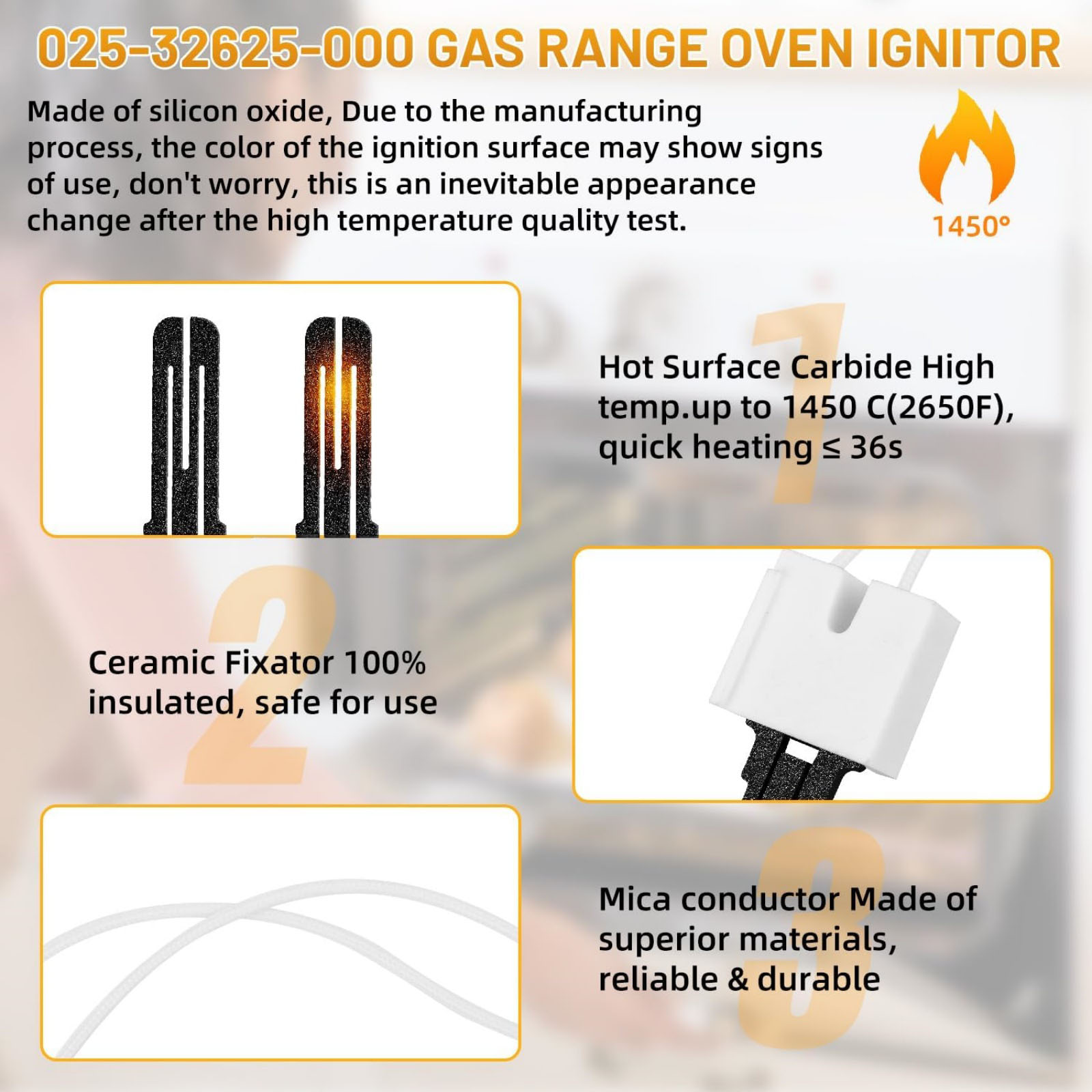 TAPDRA New Furnace Igniter Kit 120V Quality Materials OEM 025-32625-000 For York Luxaire Coleman Furnace Maintenance