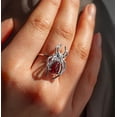 thumbnail image 2 of Raw Aquamarine Ring, 5 Set Of Ring, Sterling Silver Ring, Ring, Rough Stone Ring, Handmade Ring, Minimalist Ring, Stacking Ring, Gift Her, 2 of 9