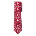 thumbnail image 2 of Jacob Alexander Switzerland Country Flag Colors Men's Necktie - Red Grey Design with Vertical White Swiss Cross Design, 2 of 2