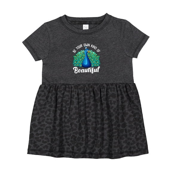 Inktastic Peacock Girls Baby Dress