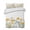 White Lemon Yellow, variant on Quilts King Size, Yellow Spring Floral Soft Comforter Bedding Set for Bed, Watercolor Summer Botanical Lightweight Quilted Bedspread with Pillow Cover(2 Pieces) for All Season, 96x106 Inch