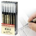 thumbnail image 1 of AKEGAMN Clearance! Gel Ink Pen Japanese Style Liquid Ink Rollerball Pens Quick Drying 0.35mm Point Ballpoint Maker Pen Premium For School Stationery Supply 12 Pcs/Set Black（24ml） Dry quickly Liquid, 1 of 9