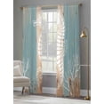 thumbnail image 3 of Coastal Sea Horse Sheer Curtains 84 Inch Length 2 Panels Set, Summer Coral Ocean Vintage Wood Voile Window Treatment Rod Pocket Curtains Sheers Drapes for Bedroom/Living Room/Kitchen 52"x84"x2, 3 of 7