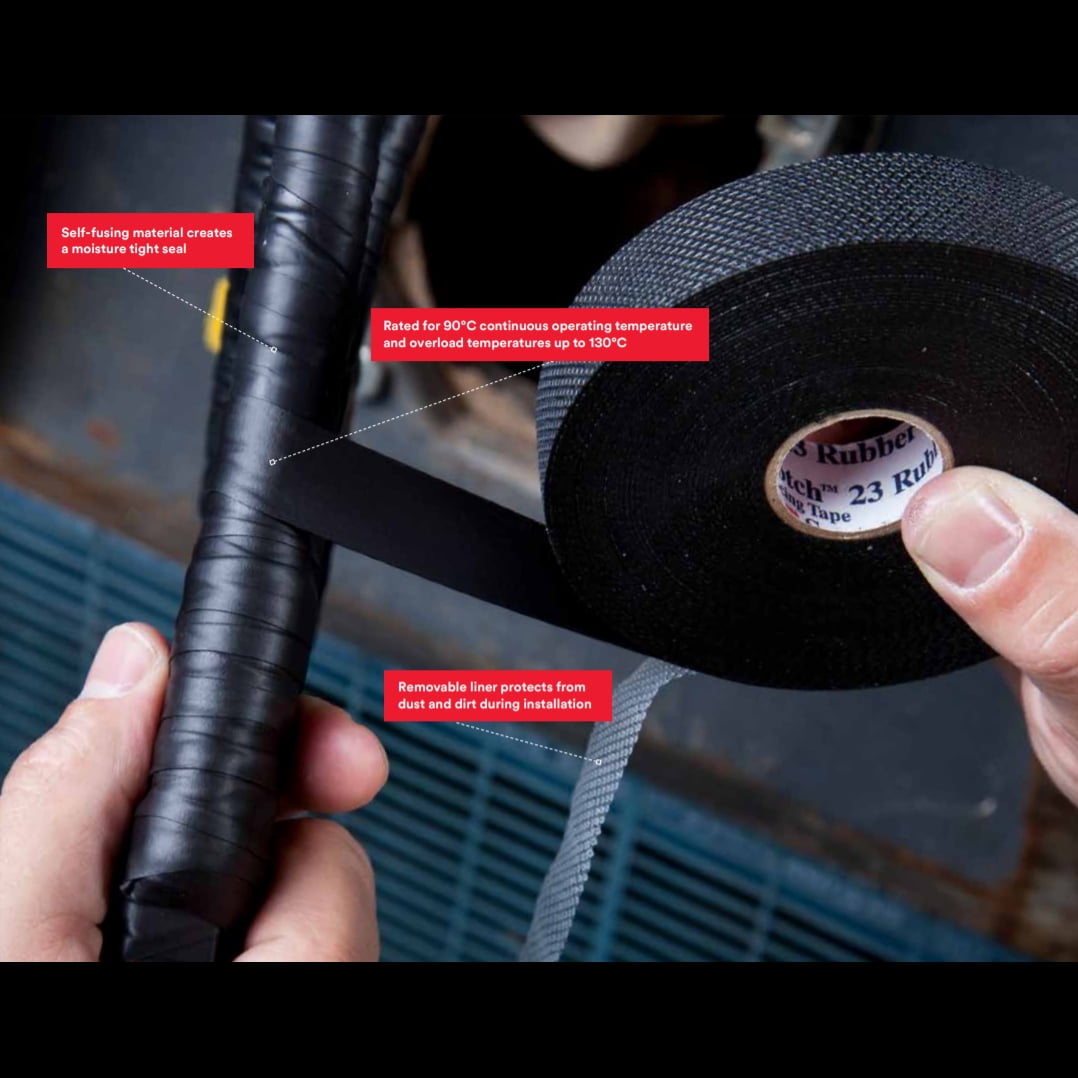 Scotch Rubber Splicing Tape (23): 3/4 in. x 30 ft. (Black)