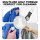 thumbnail image 5 of Toalla de golf de microfibra, paquete de 2, peso ligero, excelente absorción de agua, con clip de mosquetón, 40 x 40 cm, 5 of 5
