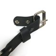thumbnail image 2 of 1-1/2" Handmade Genuine Solid Black Buffalo Leather and O-Ring Belt, 2 of 5