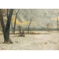 thumbnail image 3 of Bierstadt, Albert 14x11 Black Modern Framed Museum Art Print Titled - Winter landscape, 3 of 5