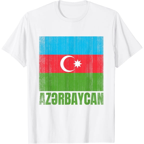 Azerbaijan Azerbaijani Flag Azeri T-Shirt mens t shirt,white,women,funny,misfits,men,journey