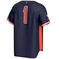 thumbnail image 3 of Youth GameDay Greats #1 Navy Virginia Cavaliers Lightweight Baseball Jersey, 3 of 4