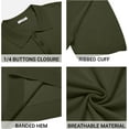 thumbnail image 6 of COOFANDY Mens Knit Polo Shirts Casual Short Sleeve Classic Polo Top Shirts Button Down Business Shirts, 6 of 10