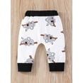 thumbnail image 6 of Elippeo Infant Boys Outfits 3M 6M 9M 12M 18M Koala Print Long Sleeve Crew Neck Romper Elastic Waist Long Pants Hat 3Pcs Clothes Set, 6 of 10
