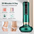 thumbnail image 4 of Masajeador eléctrico con ventosas al vacío GuaSha anticelulítico, belleza, salud, raspado, calor infrarrojo, masaje adelgazante Gua Sha, 12 niveles de succión, verde, 4 of 5