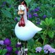 thumbnail image 5 of Gallina decorativa para jardín, divertidas estatuas de jardín para decoración de jardín de hadas al aire libre, divertidas esculturas de figuras de animales con forma de gallina y pollo de, 5 of 5