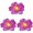 Purple*3, variant on Artificial 10cm Bright Red Lotus Flower Head, 3-Pack Lifelike Water Lily Bloom for Vase and Home Decor, 3PCS (Bright Red)