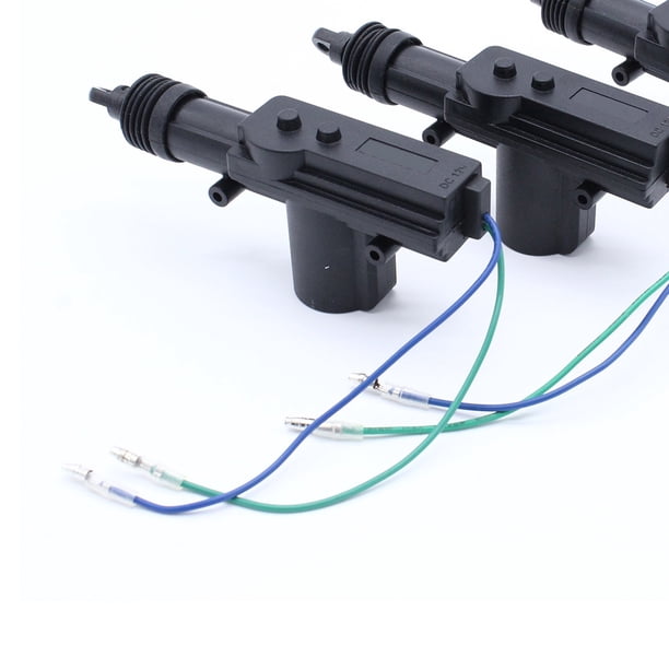 Sistema De Instalación De Engranajes Sin Llave, Con Dos Mandos A Distancia De 4 Botones Y 4 Actuadores De Bloqueo De Puerta De Coche, Sistema De Bloqueo Centralizado