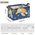 thumbnail image 3 of Ryvnso Cute Turtles and Seaweed Storage Bins Large Basket Foldable Cube Toys Organizer with Handles 2 PCs, 3 of 8