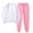 White, variant on Autumn Plus Size 2 Piece Sets for Women Solid Color Round Neck Pullover Casual Sports Pants Sports Set