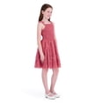 thumbnail image 3 of Kensie Girl Sleeveless Jacquard Bow Mesh Dress, Sizes 4-16, 3 of 7