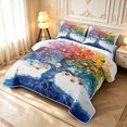 thumbnail image 3 of Homewish Rainbow Tree Of Life Twin Quilt Set,Colorful Fruit Twin Coverlet Set,White Blue,Polkadot Reversible,2 Pieces, 3 of 7